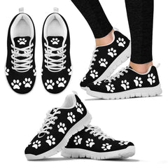 Dog Paw Print Women's Sneakers