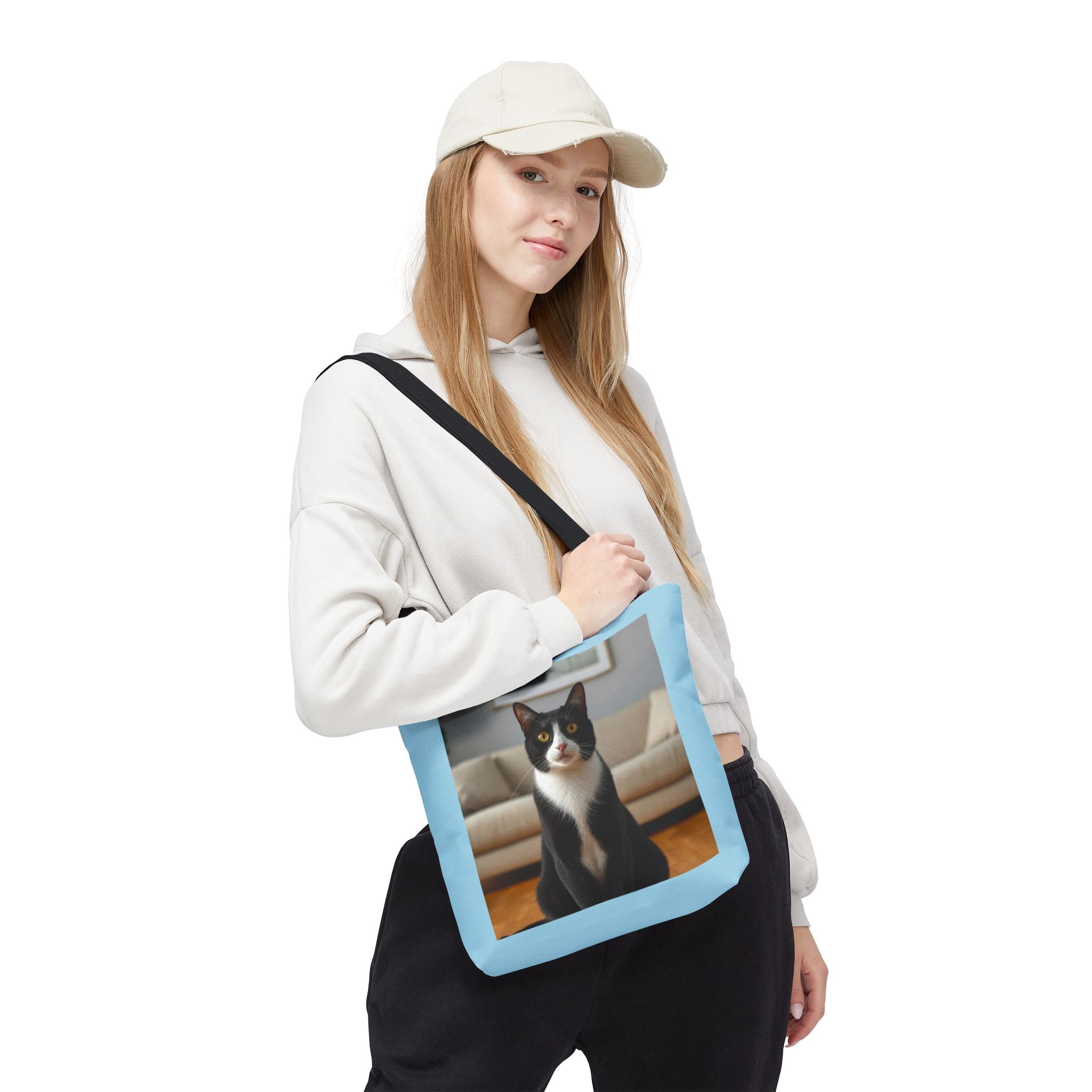 Custom Cat Photo Tote Bag