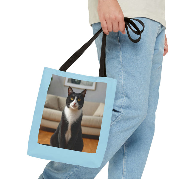 Custom Cat Photo Tote Bag