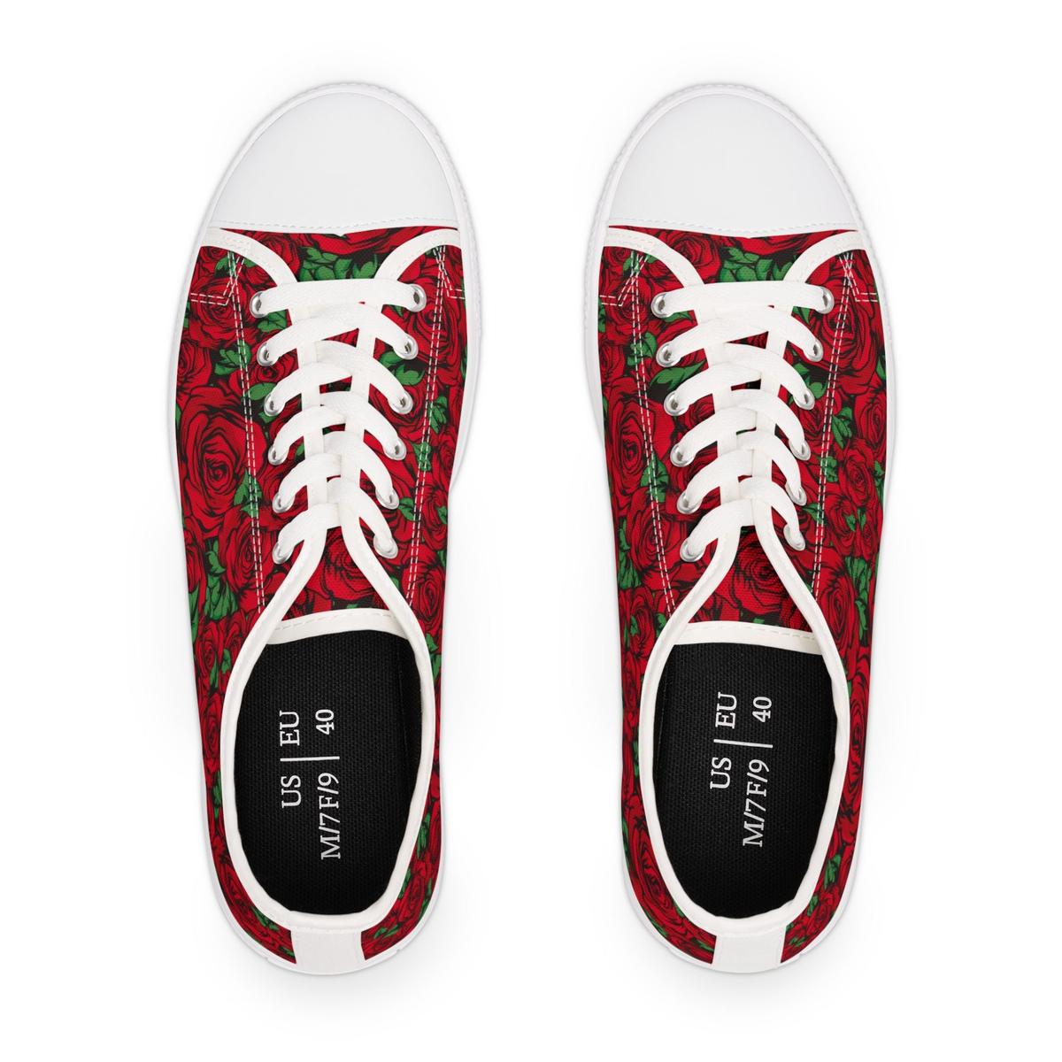 Floral Women's Low Top Shoes