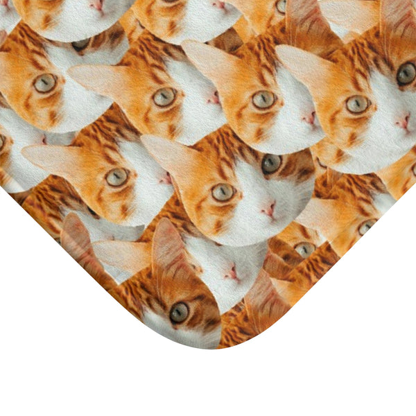 Custom Cat Faces Bath Mat