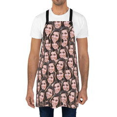 Custom Faces Apron Personalized Photo Kitchen Apron For Couples