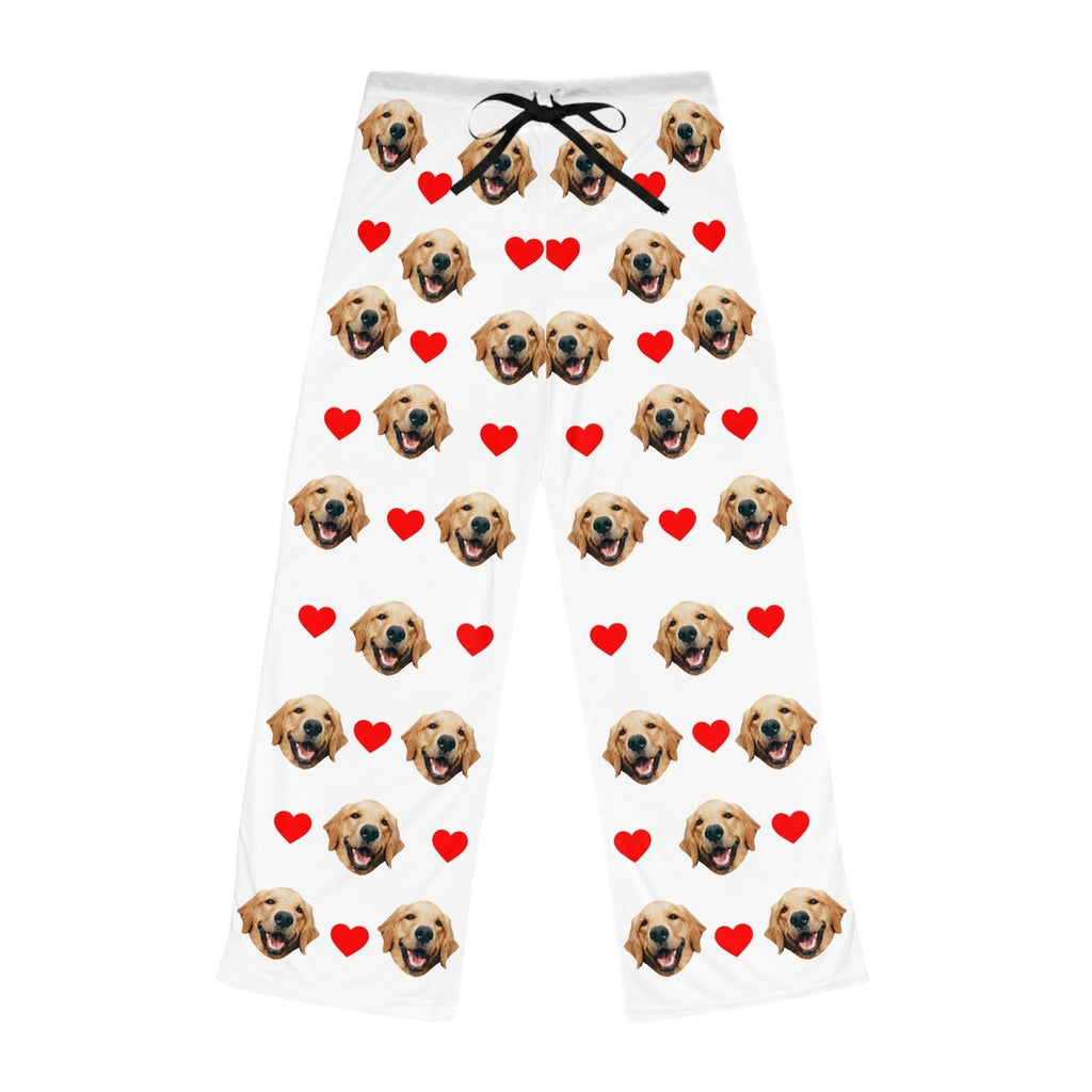 Custom Dog Face Pajama With Hearts