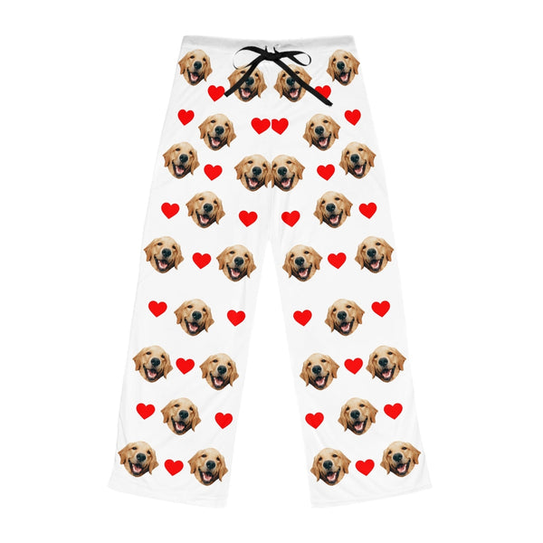 Custom Dog Face Pajama With Hearts