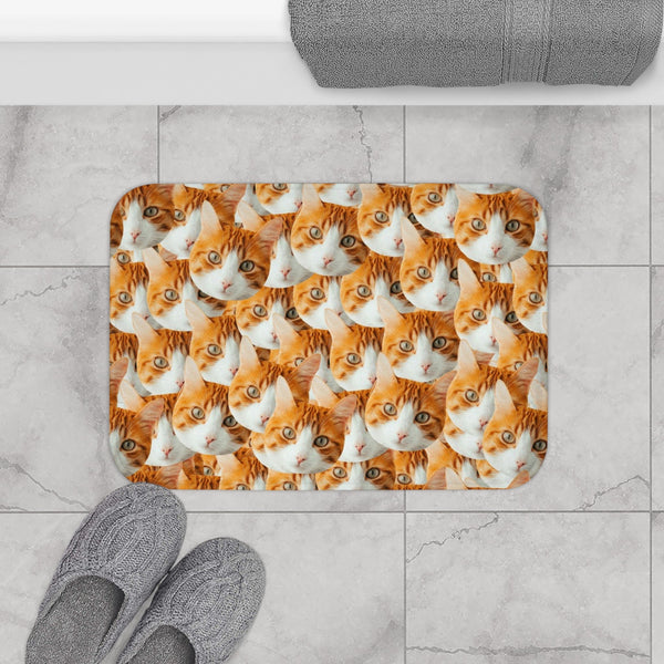 Custom Cat Faces Bath Mat