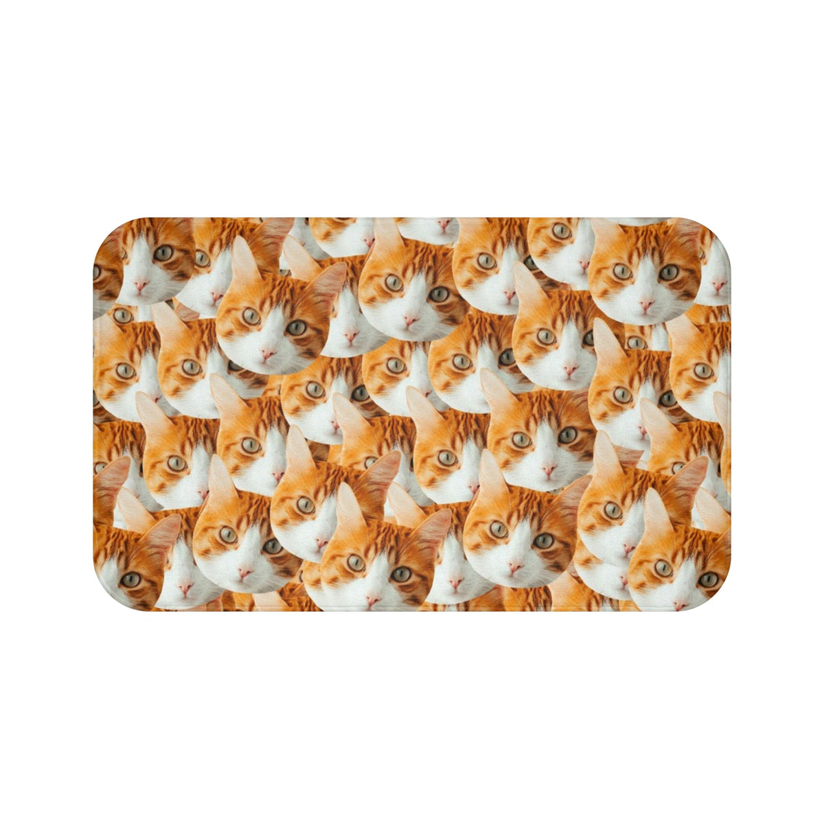 Custom Cat Faces Bath Mat