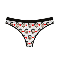Custom Face Thong With Hearts