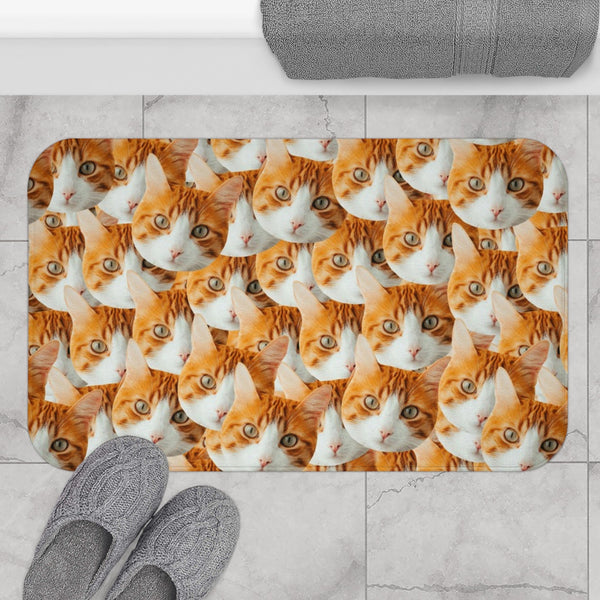 Custom Cat Faces Bath Mat