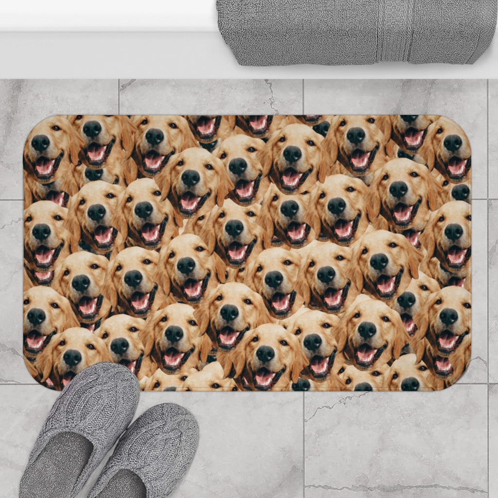 Custom Dog Faces Bath Mat