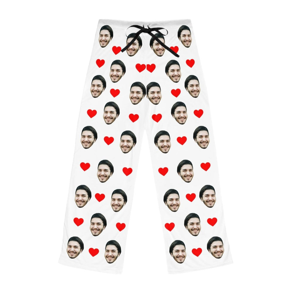Custom Photo Pajamas With Hearts Personalized Face Pajama Gift