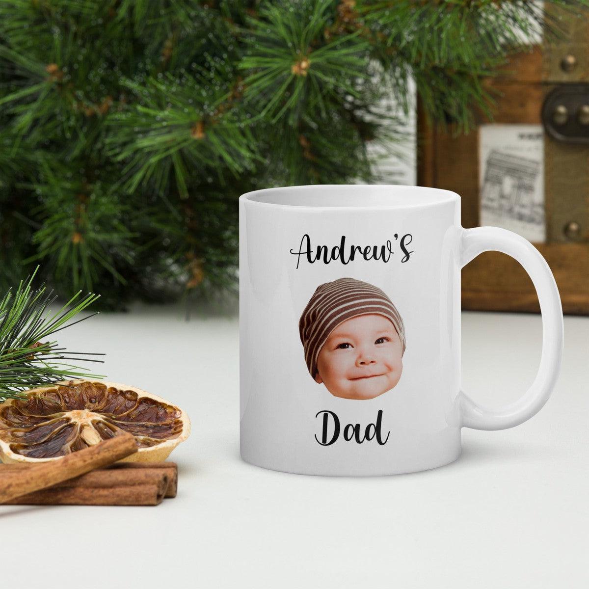 Custom Baby Photo Dad Mug