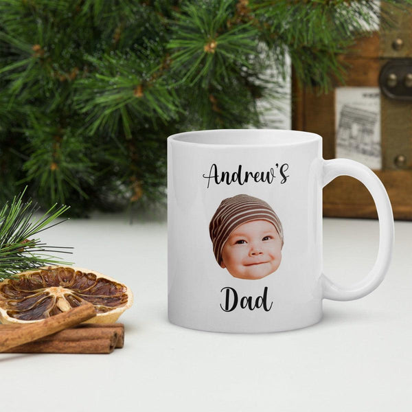 Custom Baby Photo Dad Mug