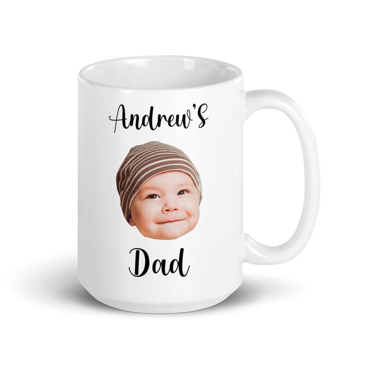 Custom Baby Photo Dad Mug Main image
