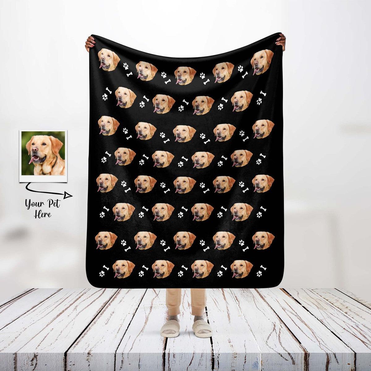 Custom Dog Face Blanket Main image