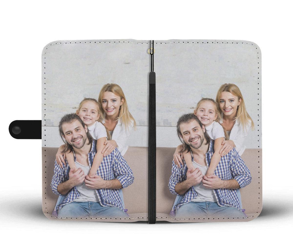 Custom Family Photo Phone Wallet Case Secondary image