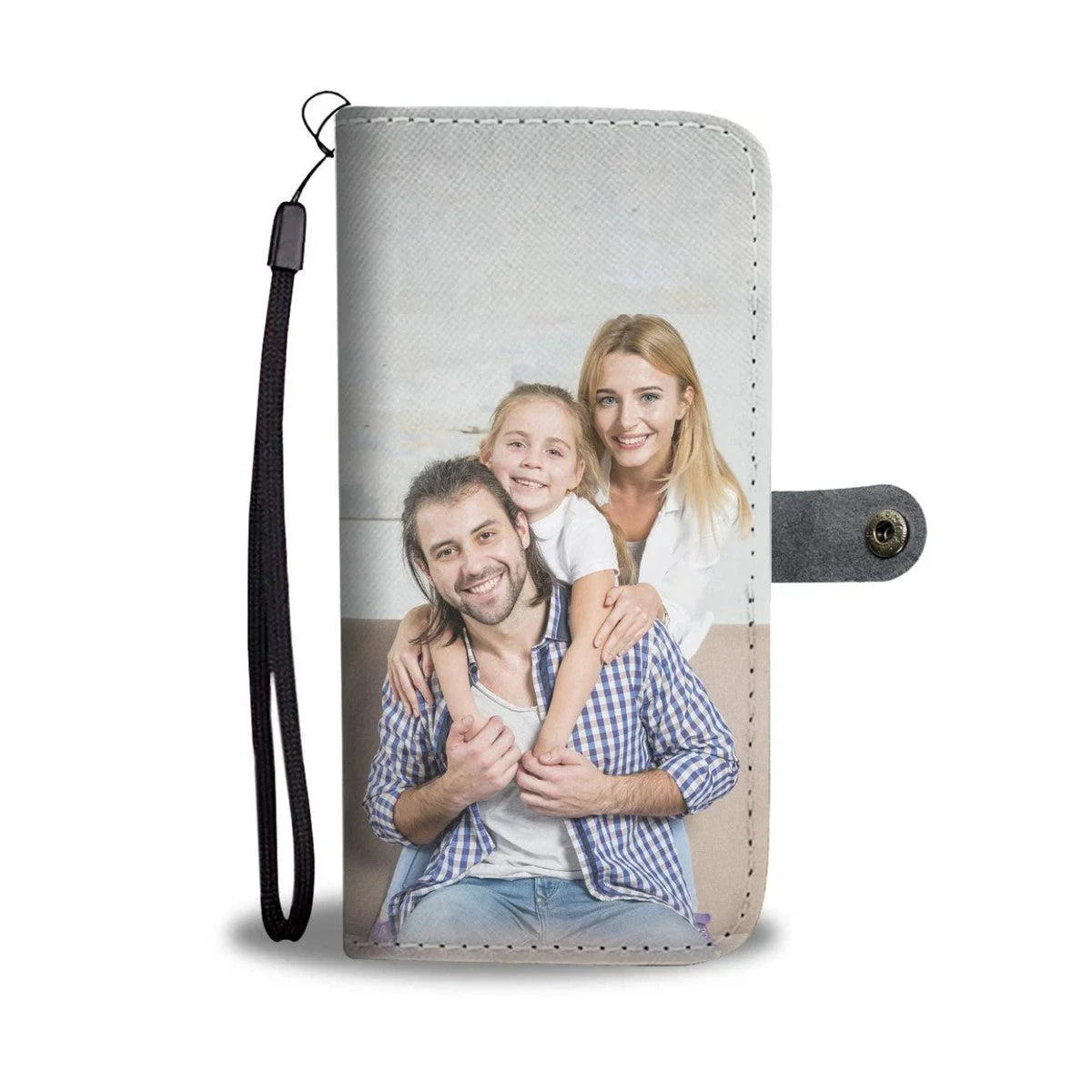 Custom Family Photo Phone Wallet Case Main image