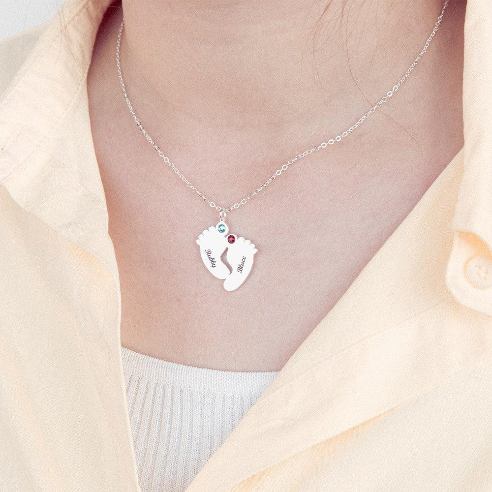Custom Footprint Necklace