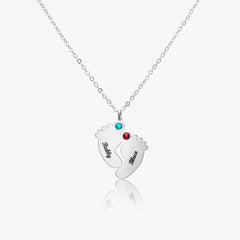 Custom Footprint Necklace