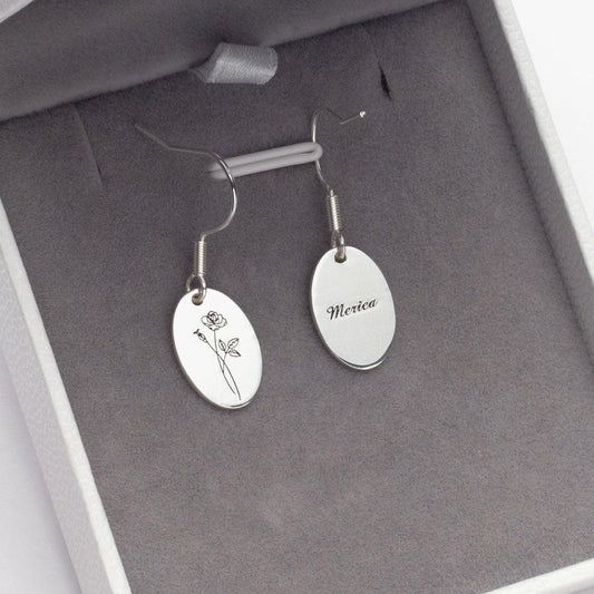 Custom Minimalist Rose Earrings