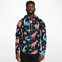 Dinosaurs In Space Unisex Hoodie