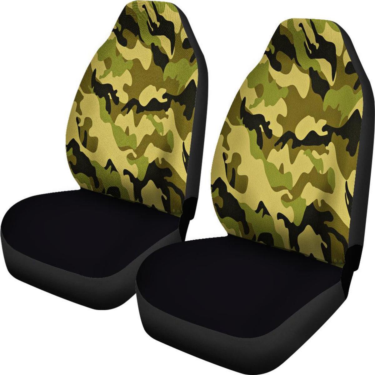 Green Camouflage Car Seat Covers Secondary image