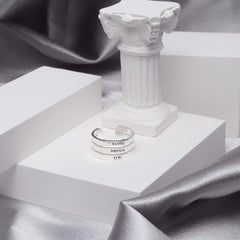 Personalized Stackable Name Ring