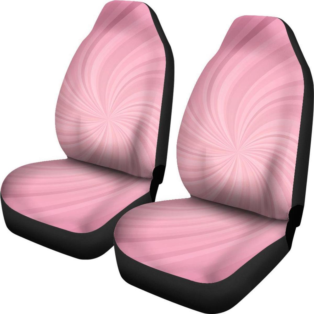 Pink spiral seat cover Secondary image