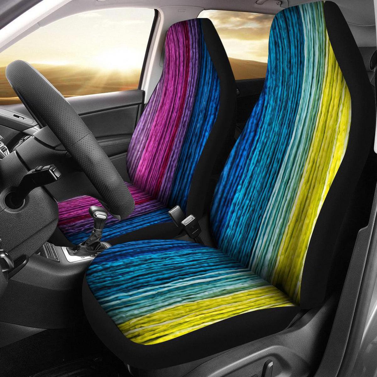 Rainbow Car Seat Covers Main image