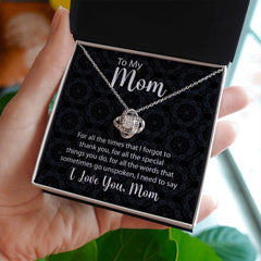Love Knot Necklace A Heartfelt Thank You To Mom for Every Little Thing