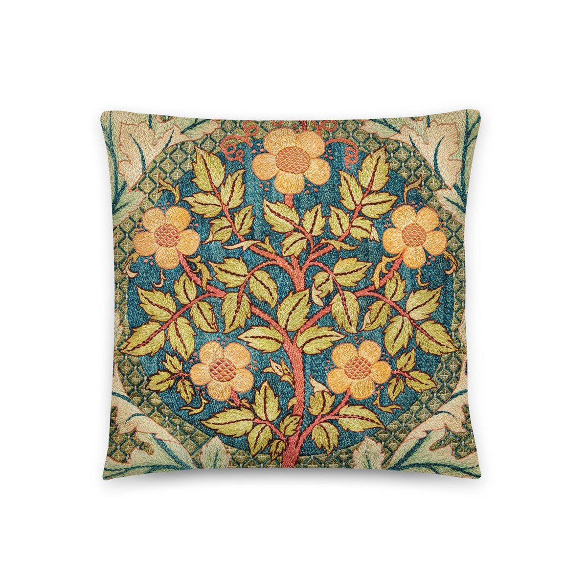 William Morris Rose Wreath Pillow Secondary image