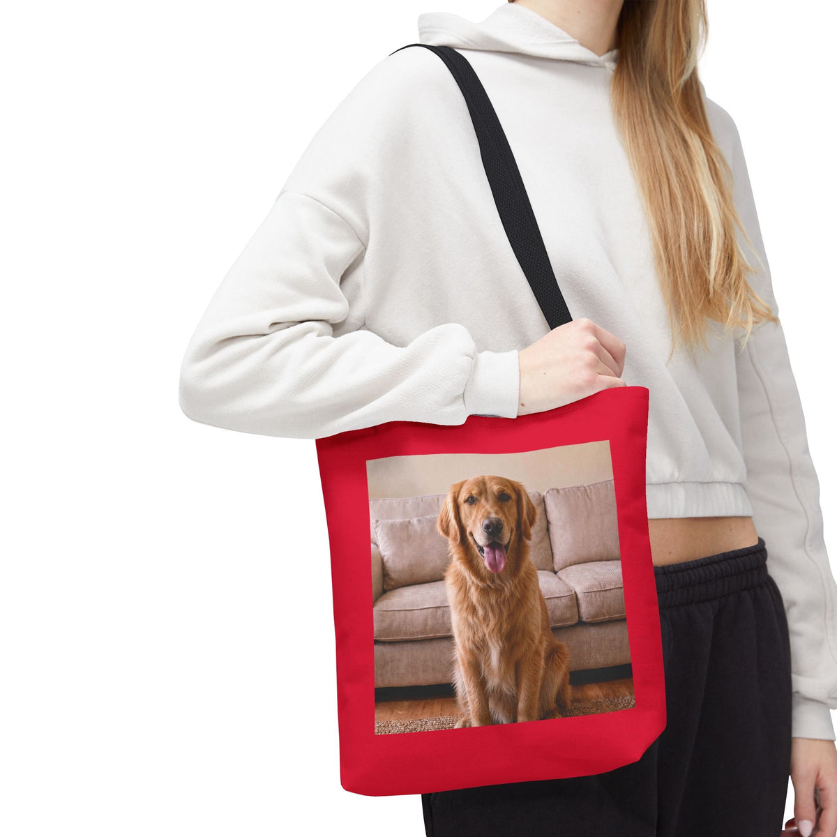 Custom Dog Photo Tote Bag