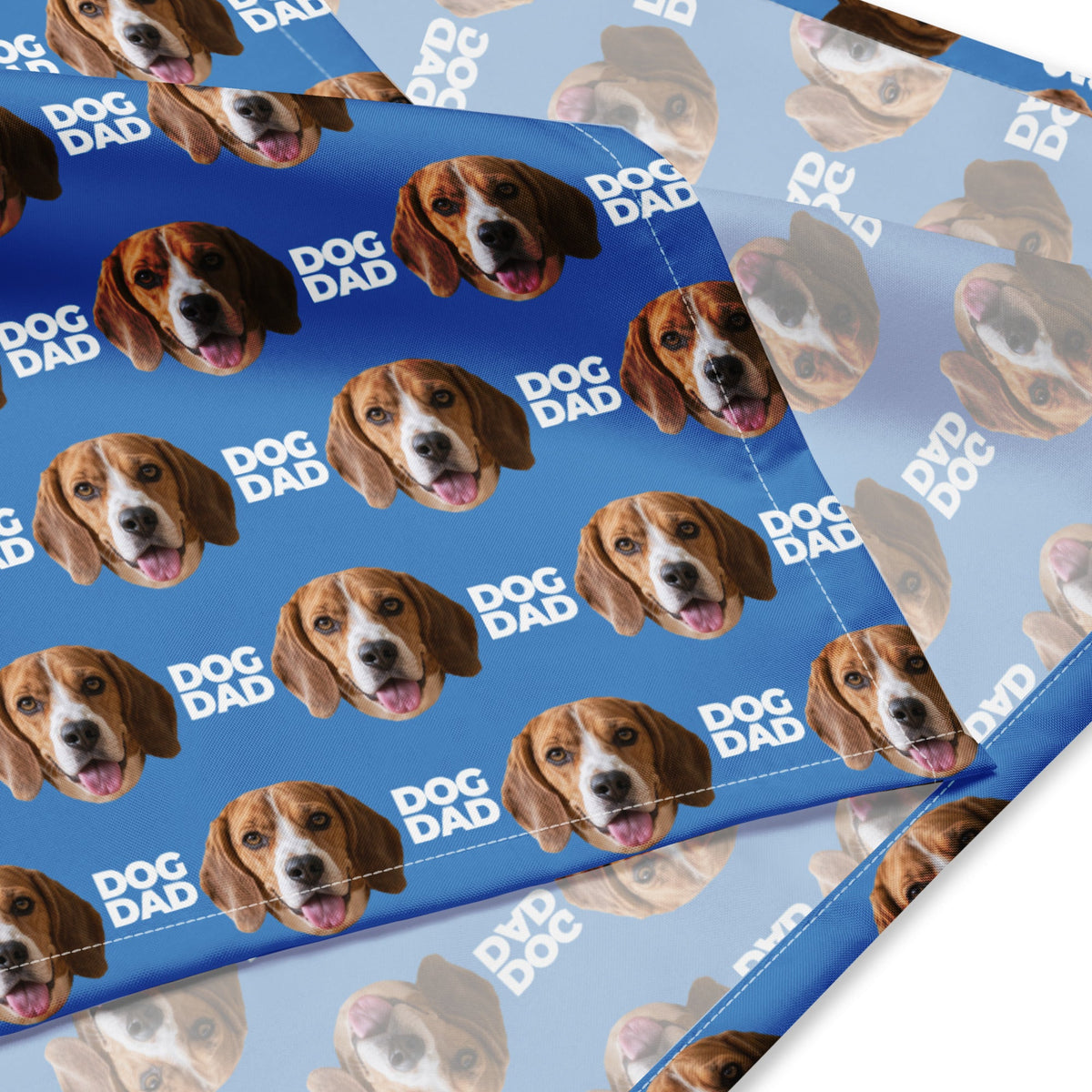 Custom Dog Dad Face Bandana