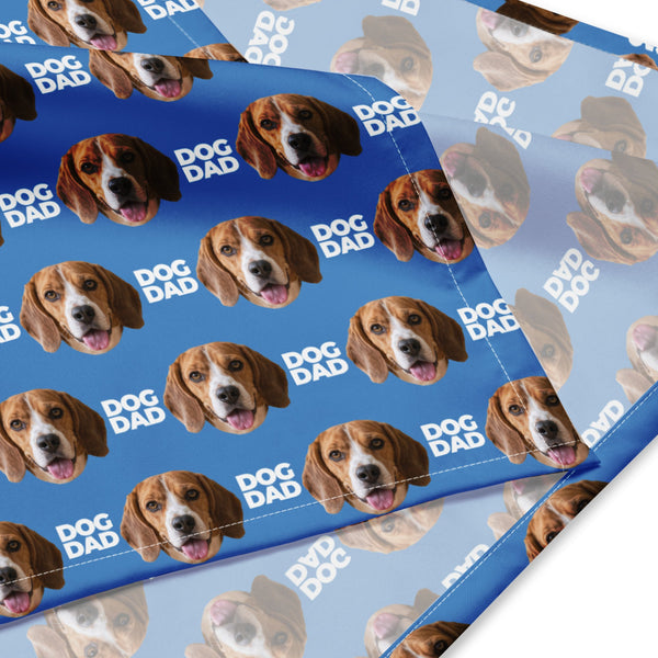Custom Dog Dad Face Bandana