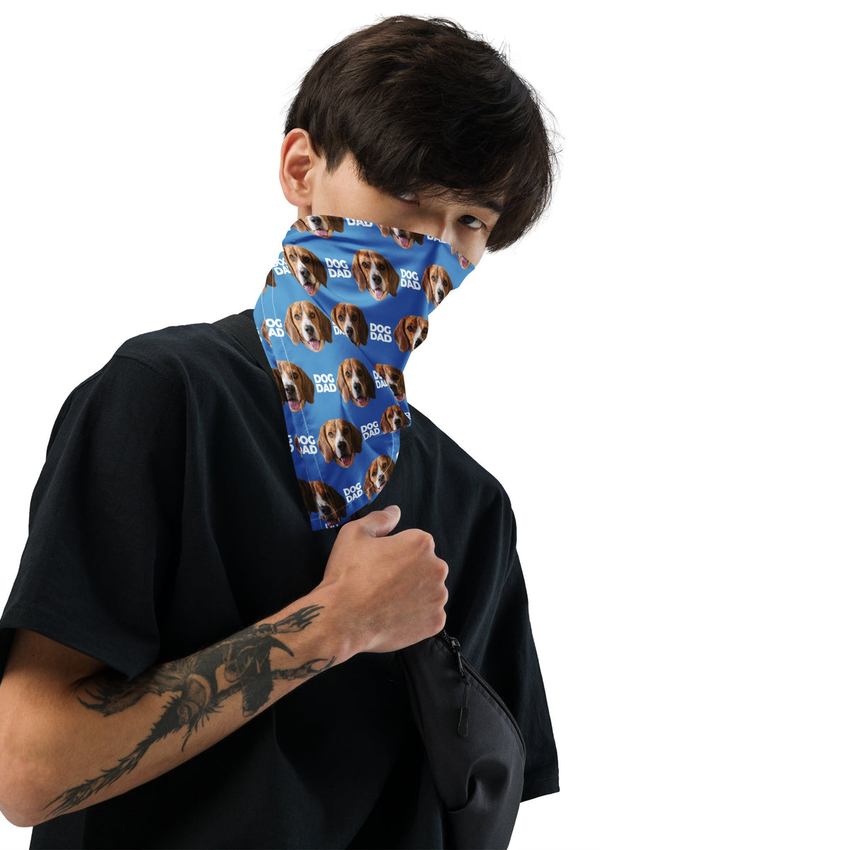Custom Dog Dad Face Bandana