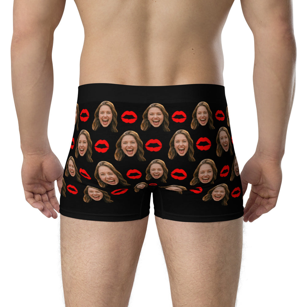 Personalized Face Kiss Boxers
