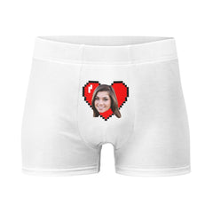 Personalized Face Heart Boxers