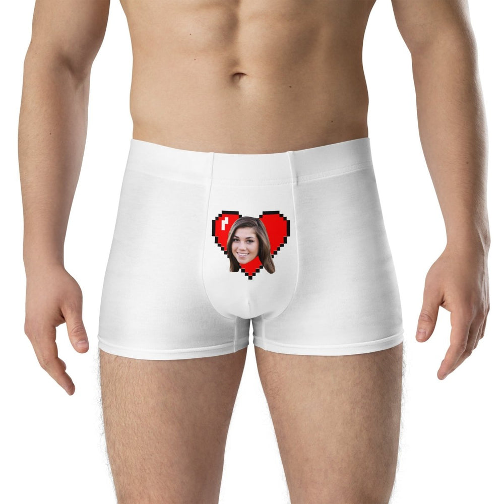 Personalized Face Heart Boxers