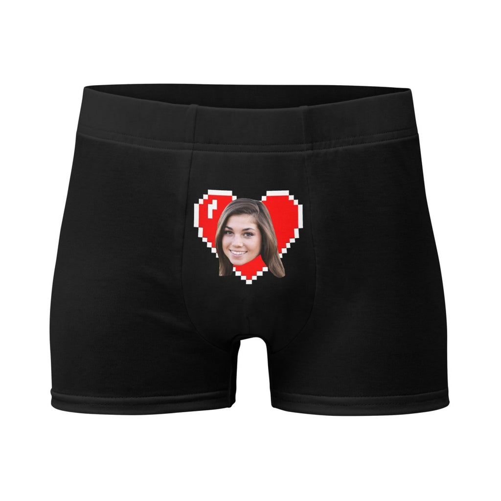 Personalized Face Heart Boxers