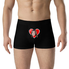 Personalized Face Heart Boxers