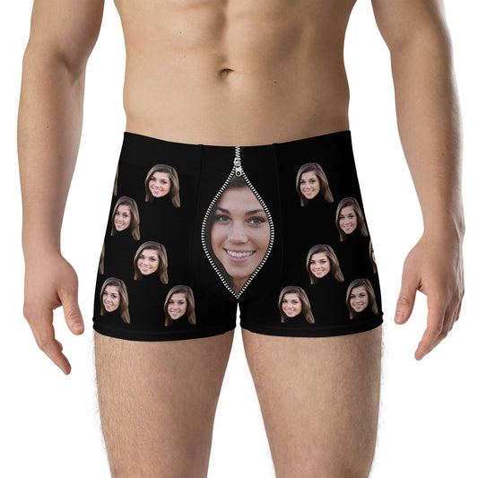 Personalized Faces Zipper Boxers