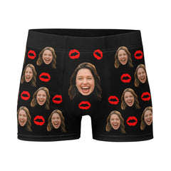Personalized Face Kiss Boxers
