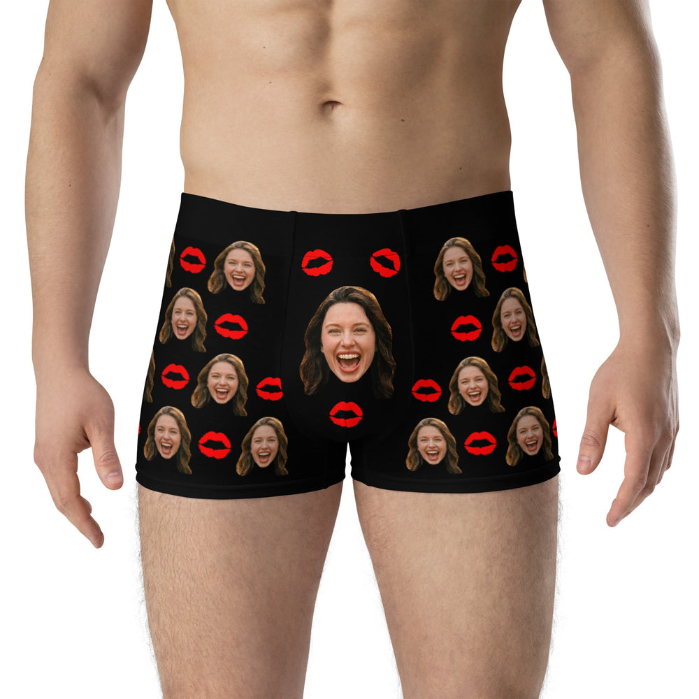 Personalized Face Kiss Boxers