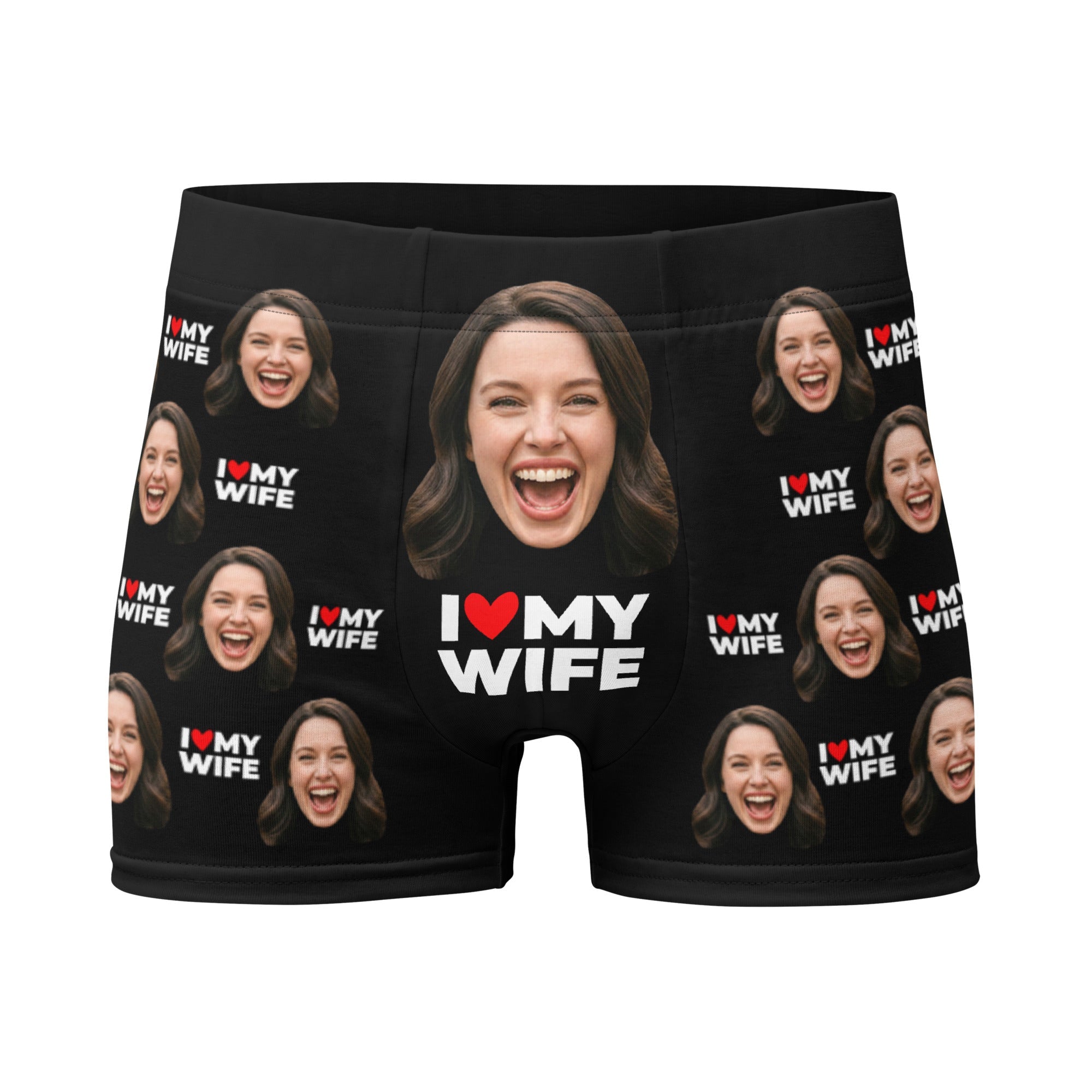 I Love My Wife Face Boxers