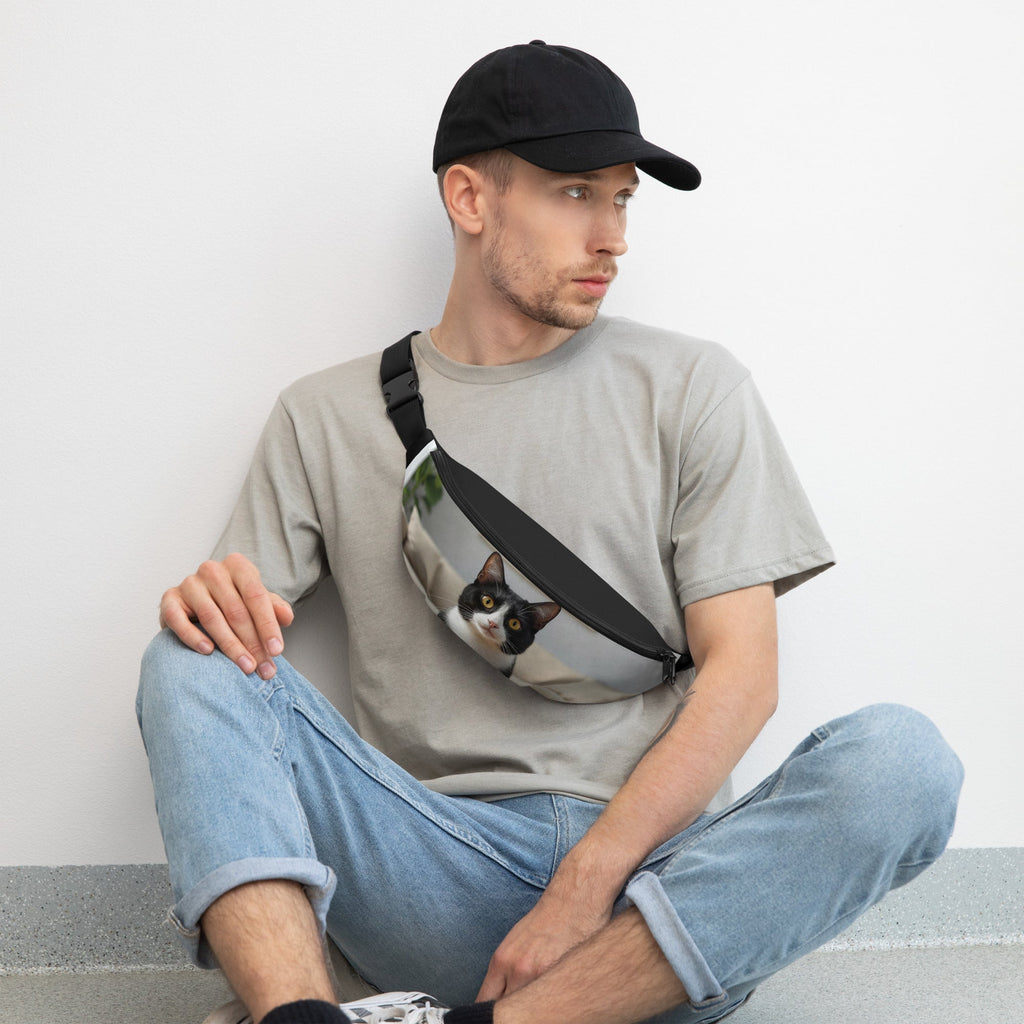Custom CAt Photo Fanny Pack
