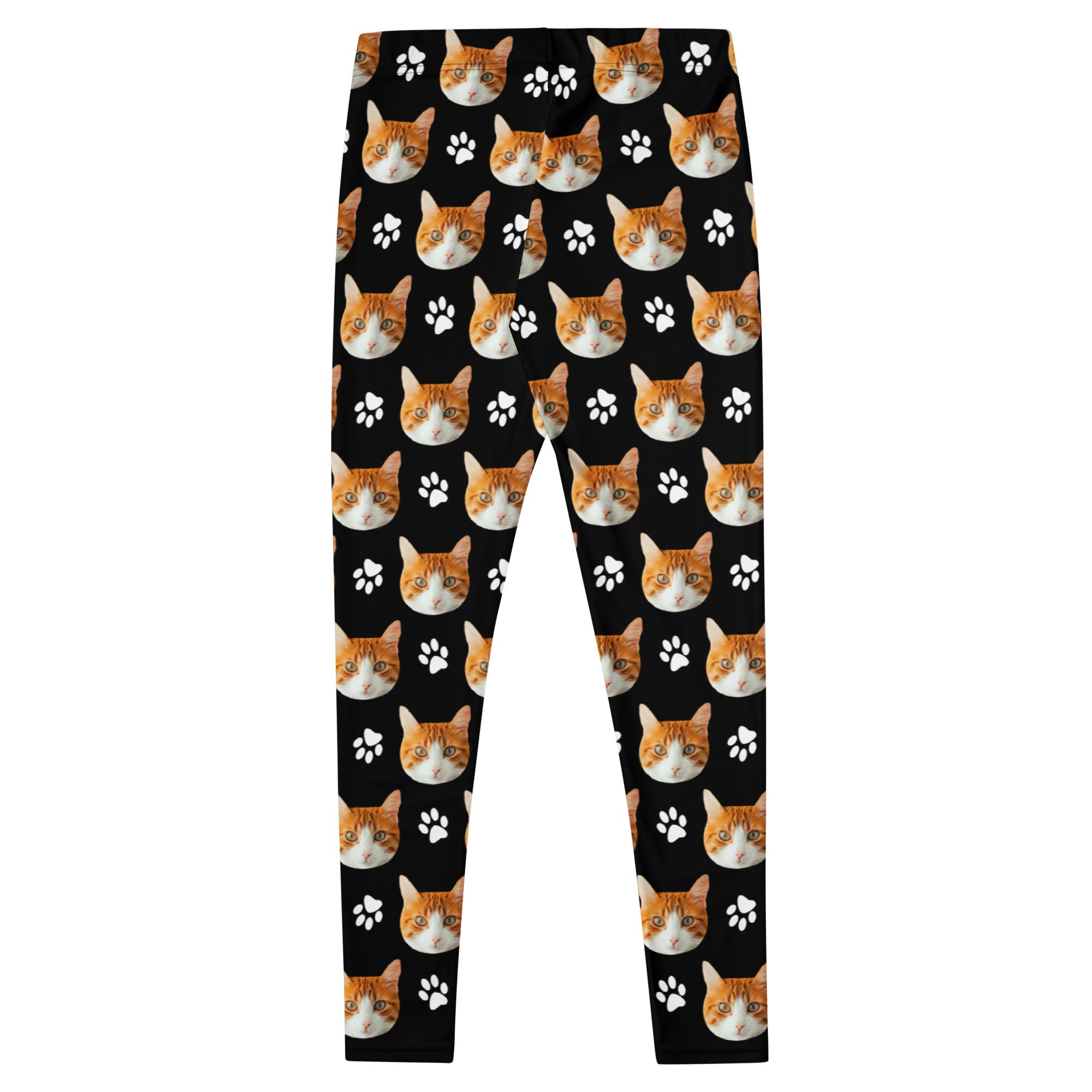 Custom Cat Face Leggings With Paws Secondary image