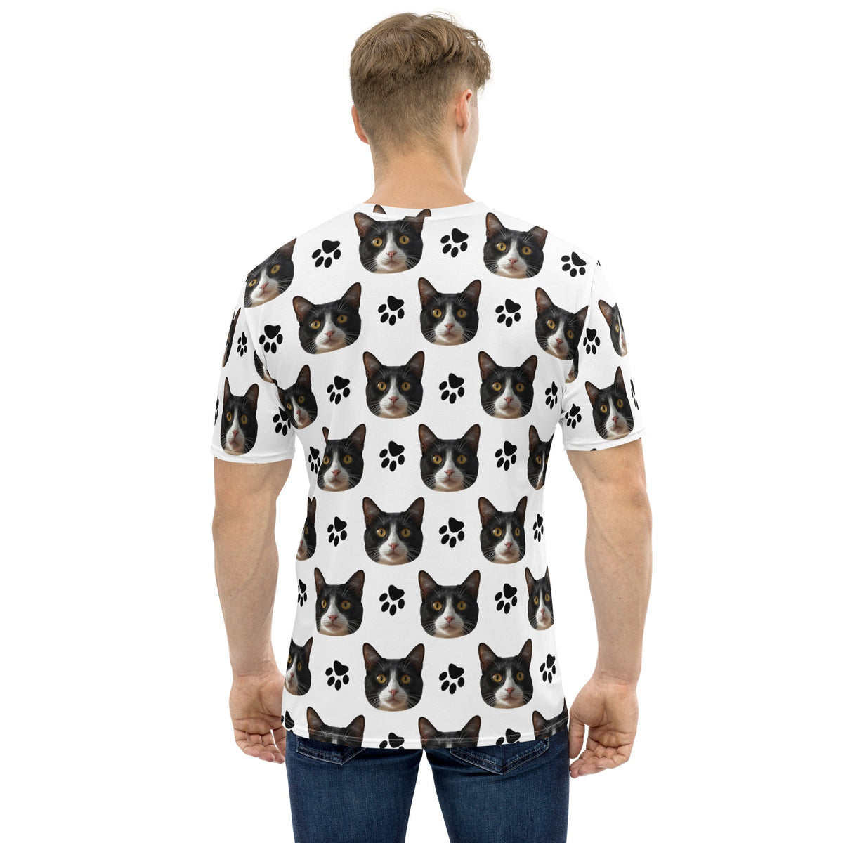 Custom Cat Face T-shirt