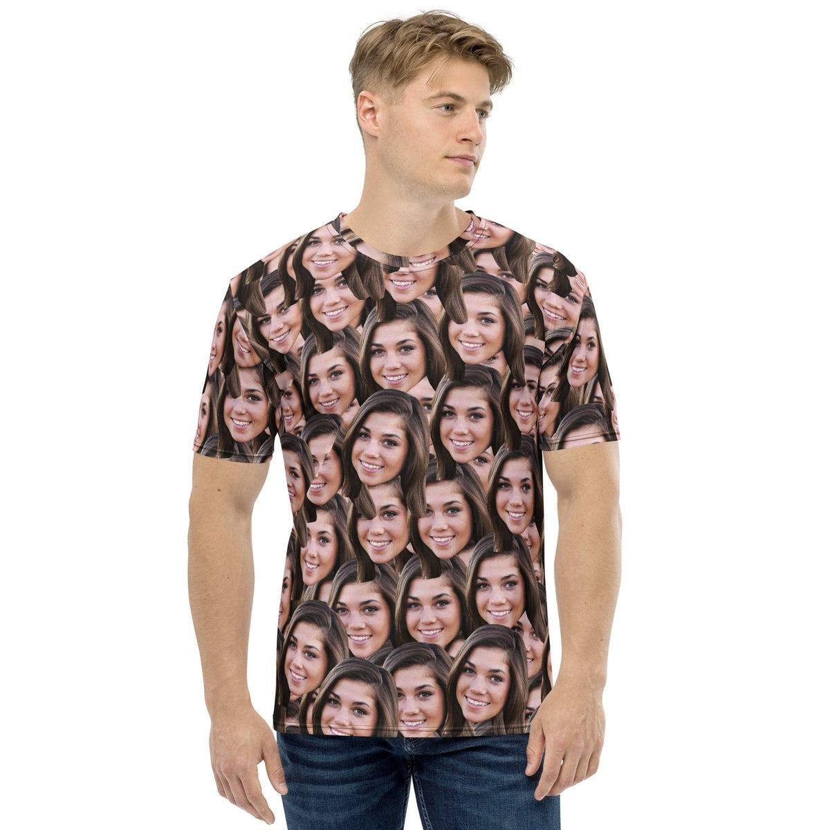 Custom Faces T-shirt Funny Gifr For Husband Secondary image