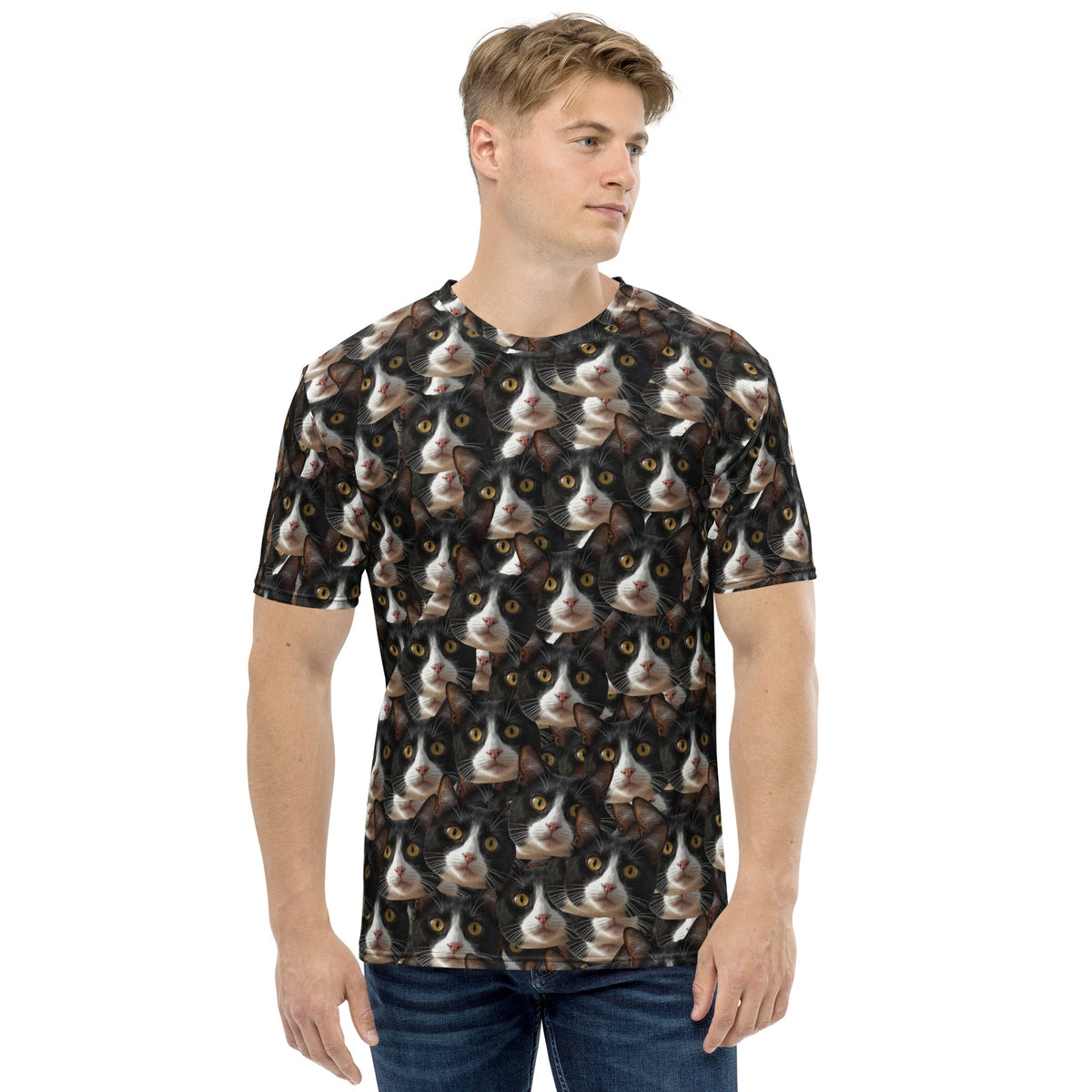 Custom Cat Faces T-shirt