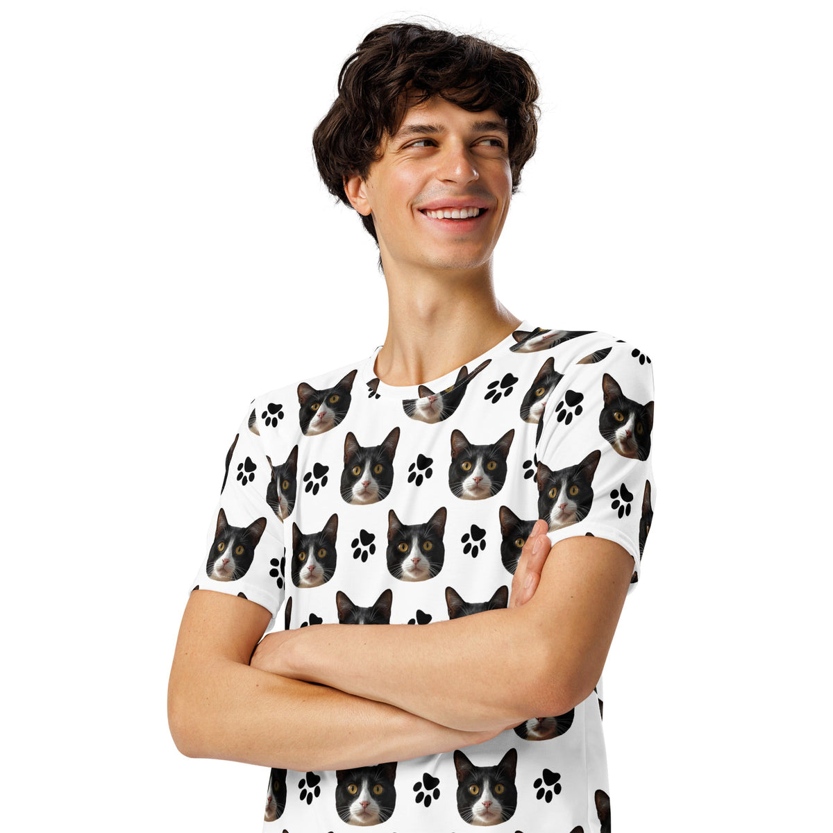 Custom Cat Face T-shirt