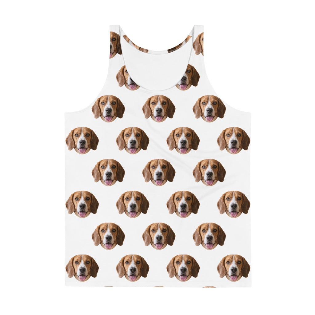 Custom Dog Face Tank Top With Paws (Copy)
